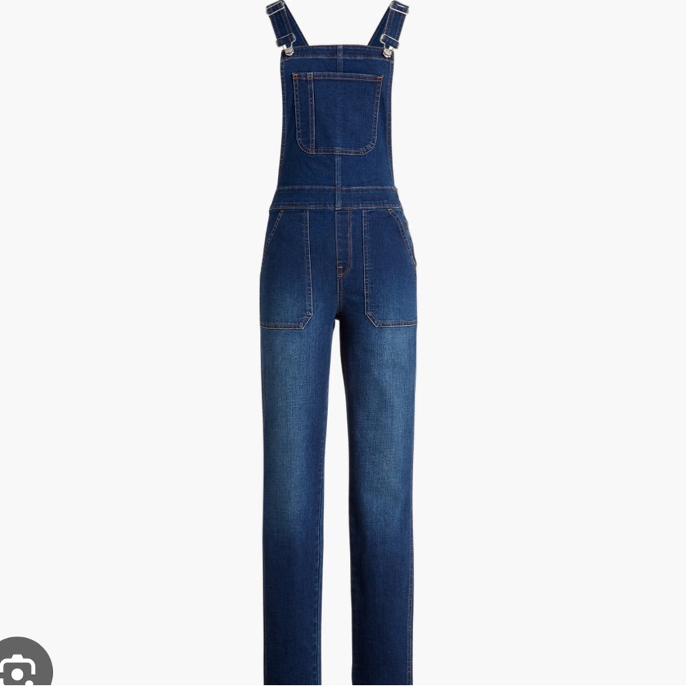 J Crew Factory Skinny Jean Overalls Woman's Size Large New